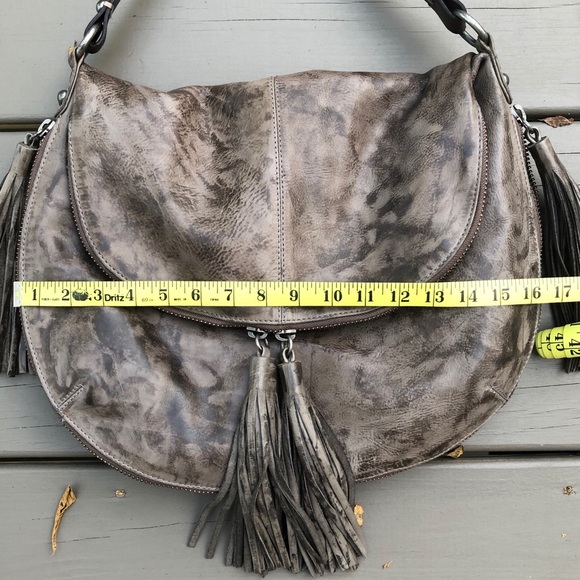 All Saints Helvi Maxi Bag Taupe Leather Expandable - Picture 5 of 8